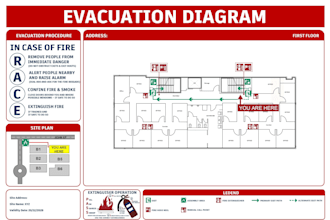 create evacuation plan in visio