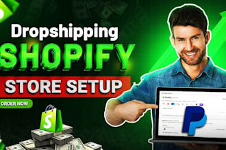 setup and design shopify website or dropshipping store
