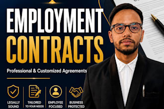 create, customize professional employment contracts