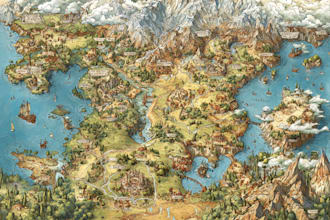 fantasy map design map illustration fantasy map