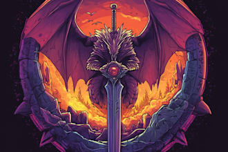 design creative fantasy game logo for mobile seeks