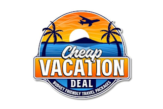 design modern online travel agency logo