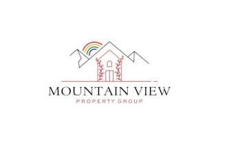 design real estate team blue ridge mountains logo
