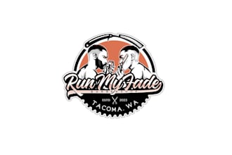 design run fade barbershop logo