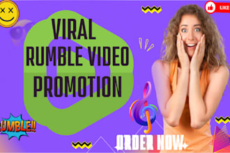 do viral rumble video promotion get rumble channel views and followers