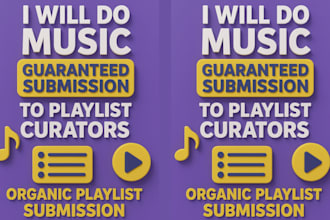 do music guarantee submission to organic playlist curators, playlist submission