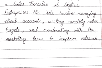 handwrite notes, letters and documents