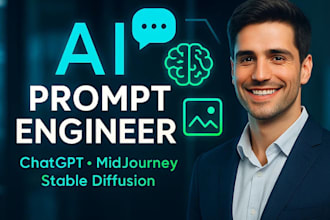 design custom ai prompts for chatgpt, midjourney, stable diffusion, and dalle