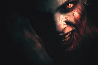 design a premium horror book cover