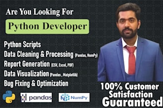 create python scripts data analysis, and visualization