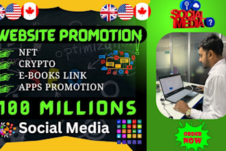 promote and advertise your website business product nft crypto apps ebooks