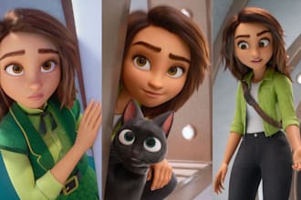 custom 3d cartoon character for 3d animation video rigged blender 3d model fbx