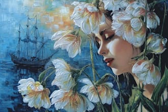 make reproduction of any painting in oil colors