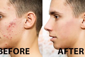 do photoshop image editing and background removal