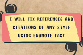 fix references and citations of any style using endnote fast