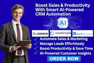 jobber leadsimple affinity automation leadsquared tint wiz crm real geeks mloflo