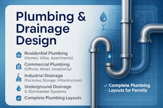 create plumbing and drainage system design for your building