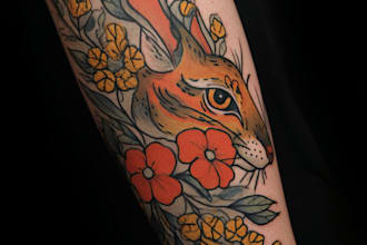 create minimalist tattoo design