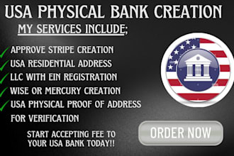 usa bank creation, wise, stripe, mercury, chase for USA and non USA resident