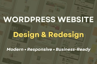 build responsive wordpress website design and web design