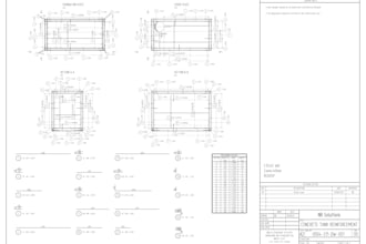 create detailed reinforced concrete dxf and pdf shop drawing