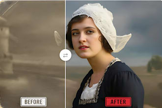 expertly restore, colorize and enhance your old photos