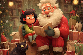 raw amazing christmas children book and cover illustrations