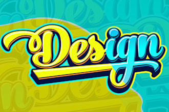 typography logo, modern text lettering