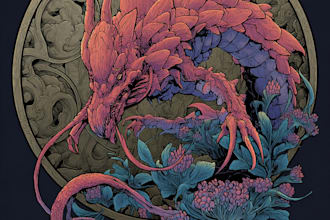 draw  and draw fantasy creature for your boardgame