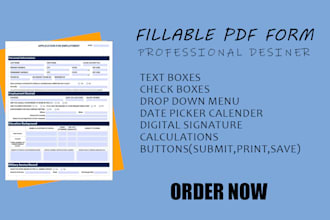 create fillable PDF forms