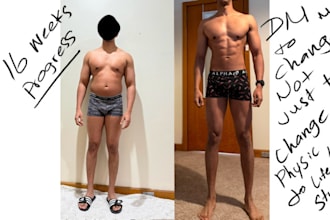 make a custom workout and meal plan for fat loss or lean musscle building