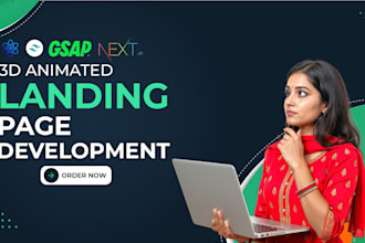 create modern animated 3d landing pages with nextjs react threejs gsap tailwind