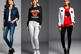 do fashion design and clothing mockups