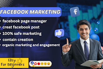 be your facebook page manager for organic growth