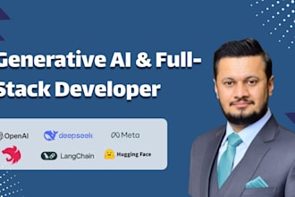 be generative ai ml llm ai agent ai chatbot python and full stack developer