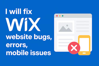 fix wix website bugs and errors