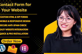 create a custom contact form with HTML code for wordpress