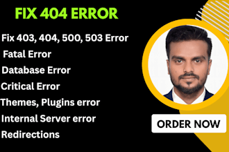 fix 404 error, 301 redirect, broken links and xml sitemap