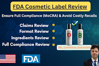 review cosmetic labels for full fda compliance