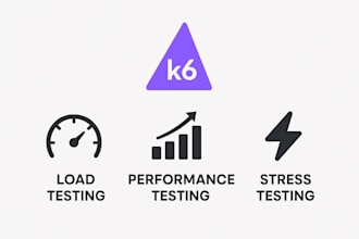 do website load performance stress testing using k6 and provide detailed reports