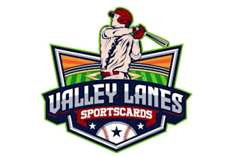 design sports cards antique retro theme logo