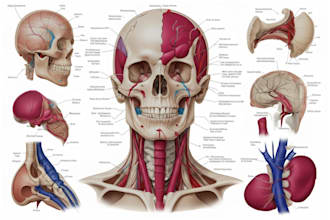 medical anatomy illustration and diagram design for medical book use