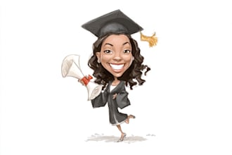 illustrate fun caricatures for you