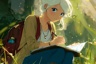 make unique anime fan art with my style