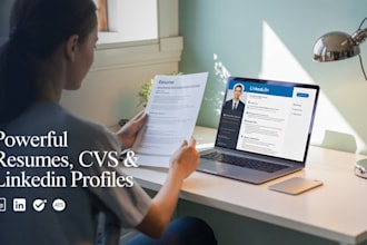 write powerful resumes, cvs, cover letters, and linkedin profiles