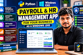build custom payroll software with python and windows exe