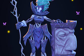 create custom 3d characters for games and animation