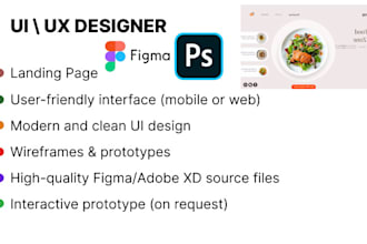 design modern UI UX for web or app