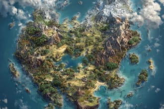 design detailed fantasy maps for novels and games