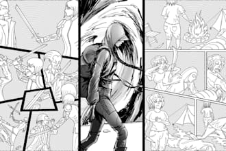 do comic book illustration superhero comic lettering nsfw manga comic strip art